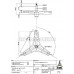 Крестовина барабана стиральной машины LG, 4434ER1001B-4434ER1003G