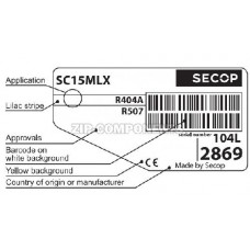 Компрессор среднетемпературный Secop SC 15 MLX (R-404) (W при +7,2° 2338Вт)
